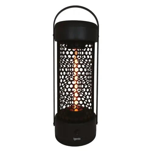 Front view of Patio Tower Heater Black