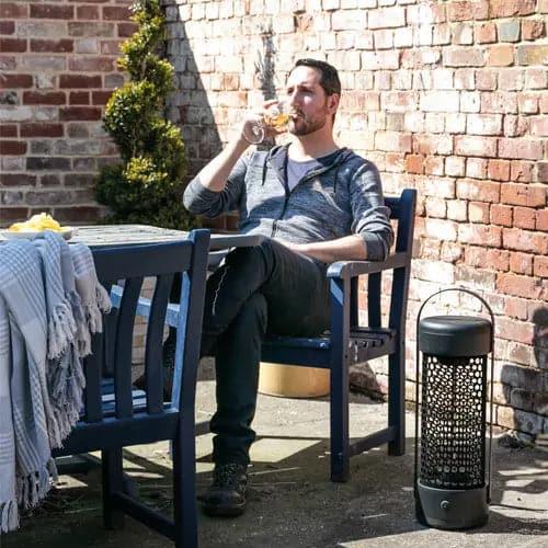 Portable Patio Tower Heater Black