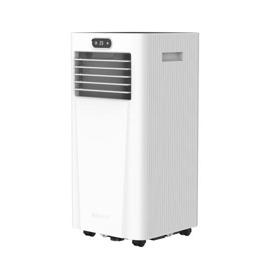 MeacoCool MC Series Pro 8000 BTU Portable Air Conditioner from Bright Air with front and side angle