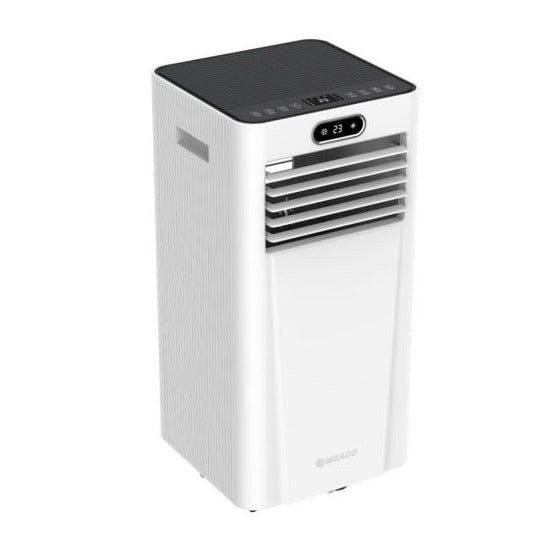 MeacoCool MC Series Pro 8000 BTU Portable Air Conditioner showing top controls from Bright Air