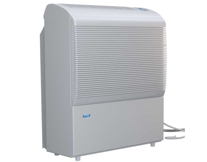 Ecor Pro D950 85 Litre Compressor Dehumidifier showing full view front of unit from Bright Air