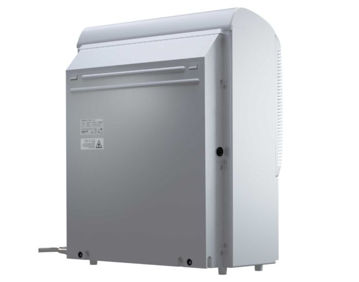 Ecor Pro D950 85 Litre Compressor Dehumidifier showing the back of the unit from Bright Air