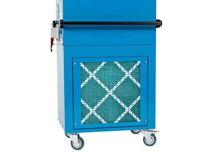 Broughton FFVH32 Blue Giant 18kW 400v Electric Fan Heater showing grille feature from Bright Air