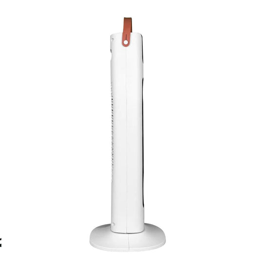 NEAT HEAT - Portable PTC Heater showing side angle in white with carry strap from Bright Air
