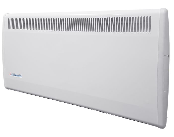 PLE075 Panel Convector Heater with Electronic 7 Day Timer from Bright Air showing full on front panel view