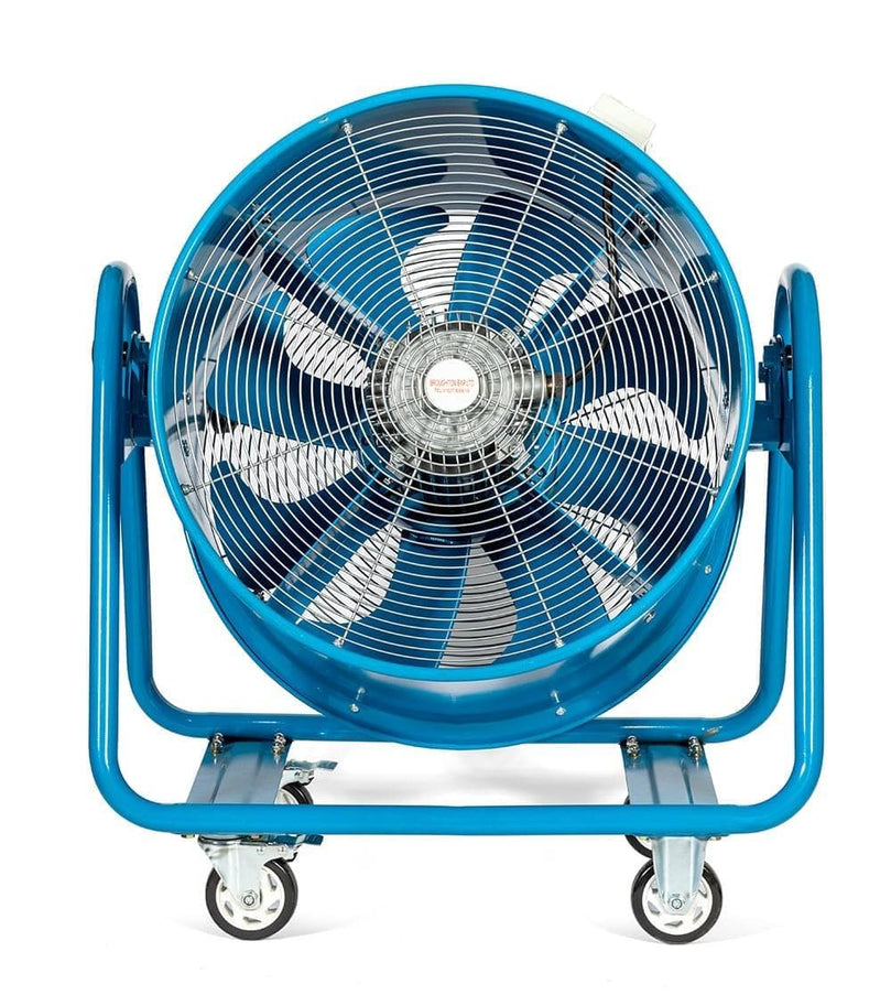 Broughton VF600 110V Tough Steel Extractor Fan shown front view from Bright Air